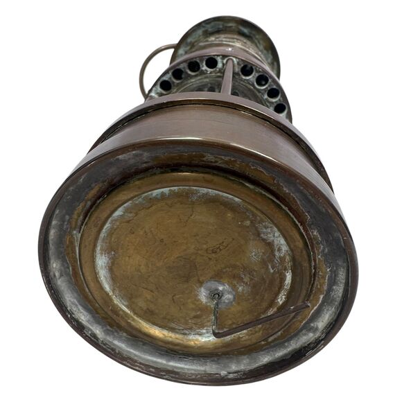 Vintage E Thomas & Williams Cambrian Miner's Oil Lamp Brass 5 Digit Serial 23103 - Picture 6 of 11